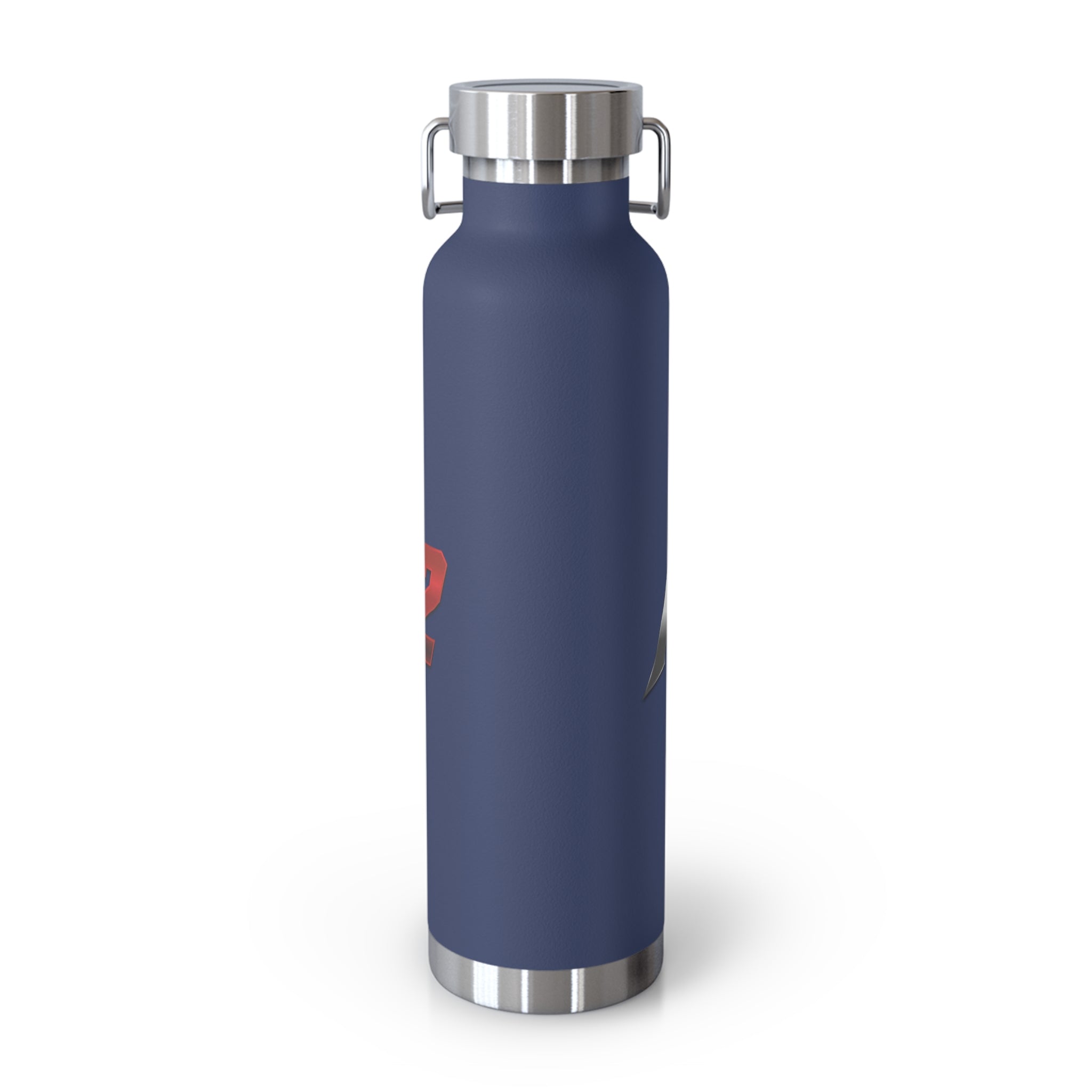 MuckU2 Insulated Water Bottle (gradient silver/red logo SKU 100012)