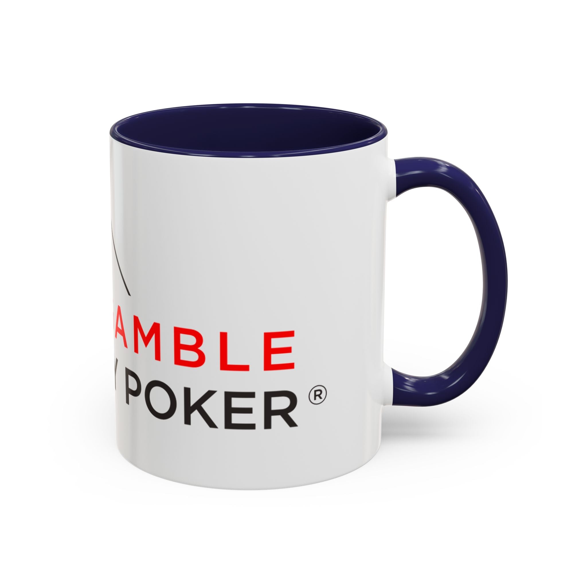 Poker Coffee Mug — "Don’t Gamble, Just Play Poker" Accent Mug (11/15 oz)