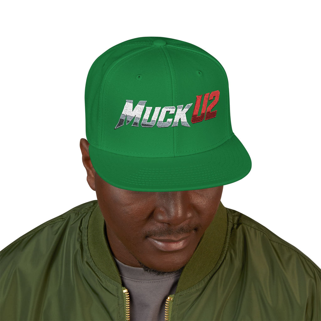 MuckU2 Snapback Poker Cap (gradient sliver/red/SKU 10006)