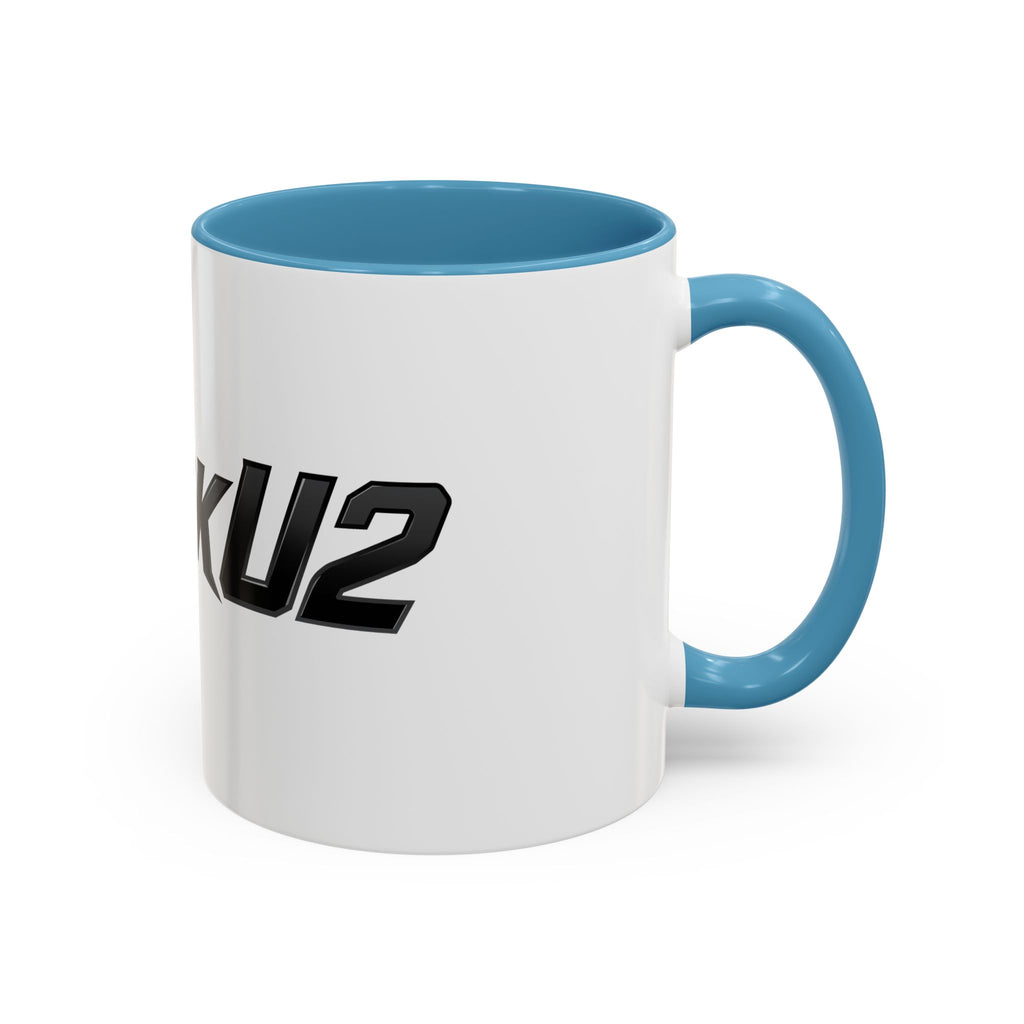 MuckU2 Classic White Mug (black logo/SKU 100045)