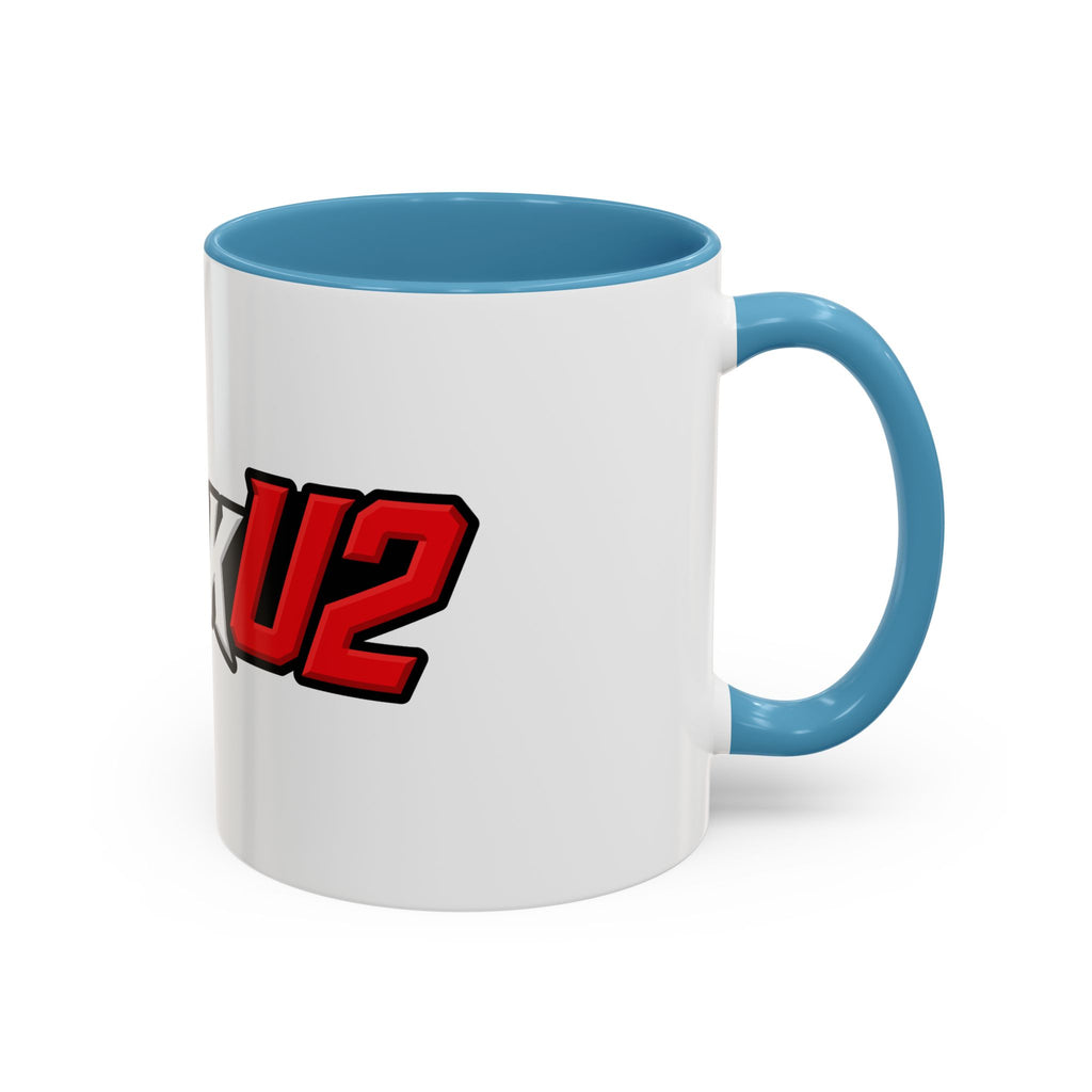 MuckU2 Classic White Mug (white/red logo/SKU 100047)