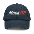 MuckU2 Poker Trucker Cap (gradient silver/red logo/SKU 100079)