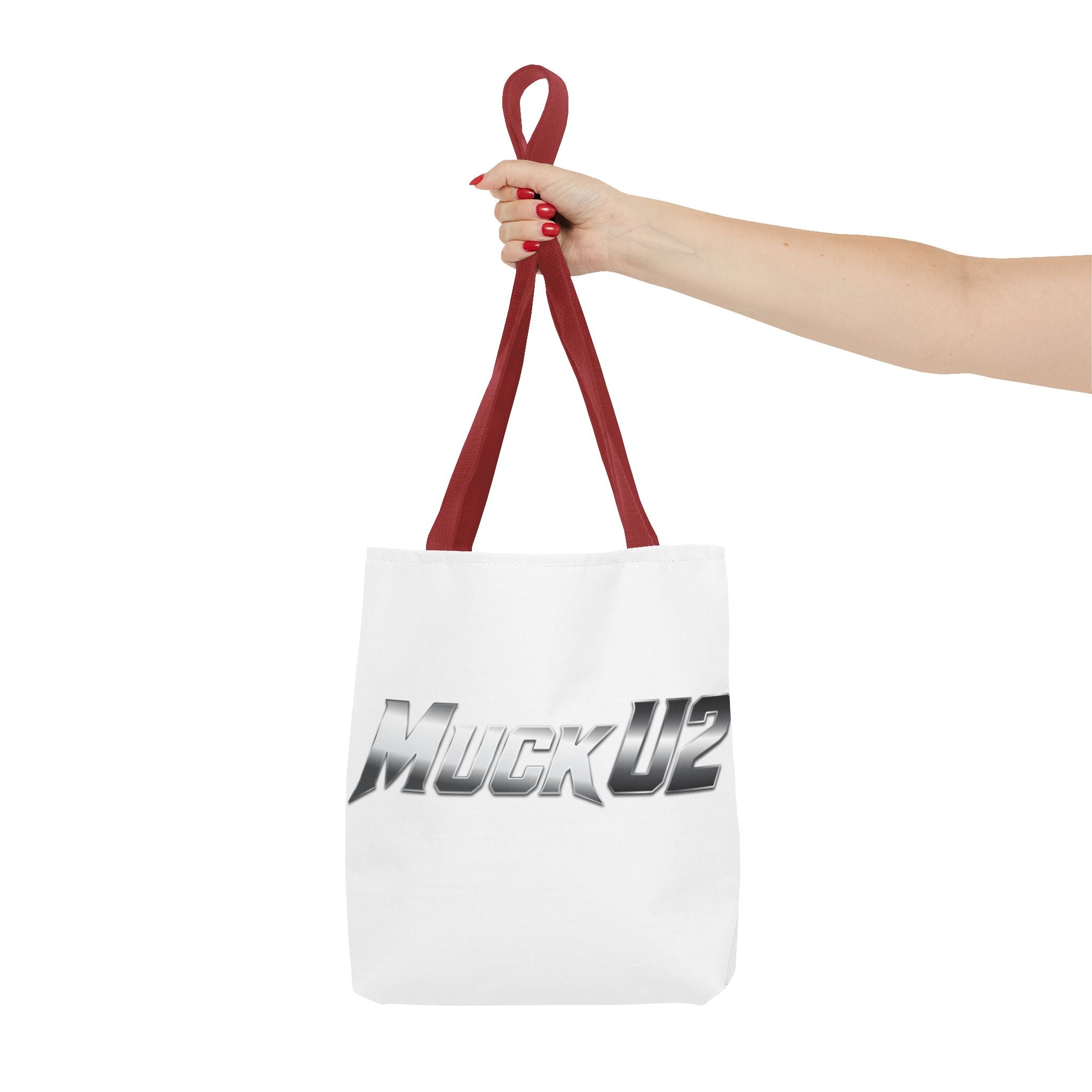 MuckU2 Bubble Canvas Poker Tote Bag (gradient silver logo SKU 100022)