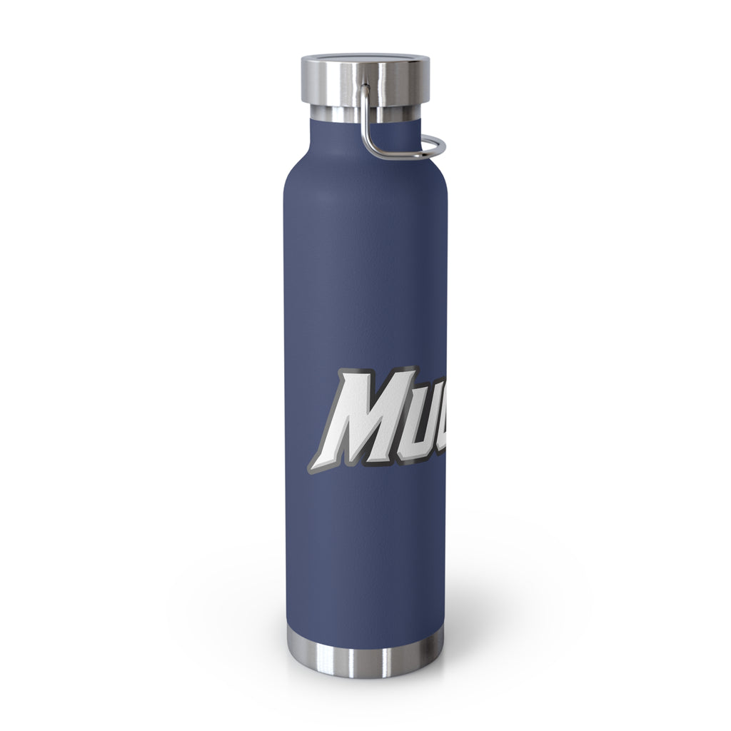 MuckU2 Insulated Water Bottle (white/red outlined logo SKU 100012)