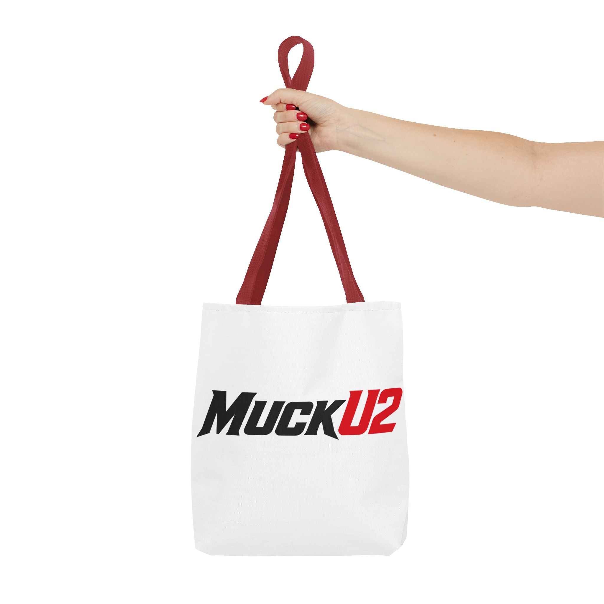 MuckU2 Bubble Canvas Poker Tote Bag (black/red logo SKU 100023)