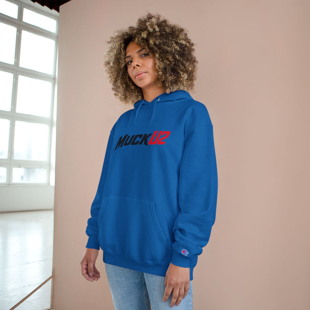 MuckU2 Poker Hoodie (black/red logo/SKU 100053)