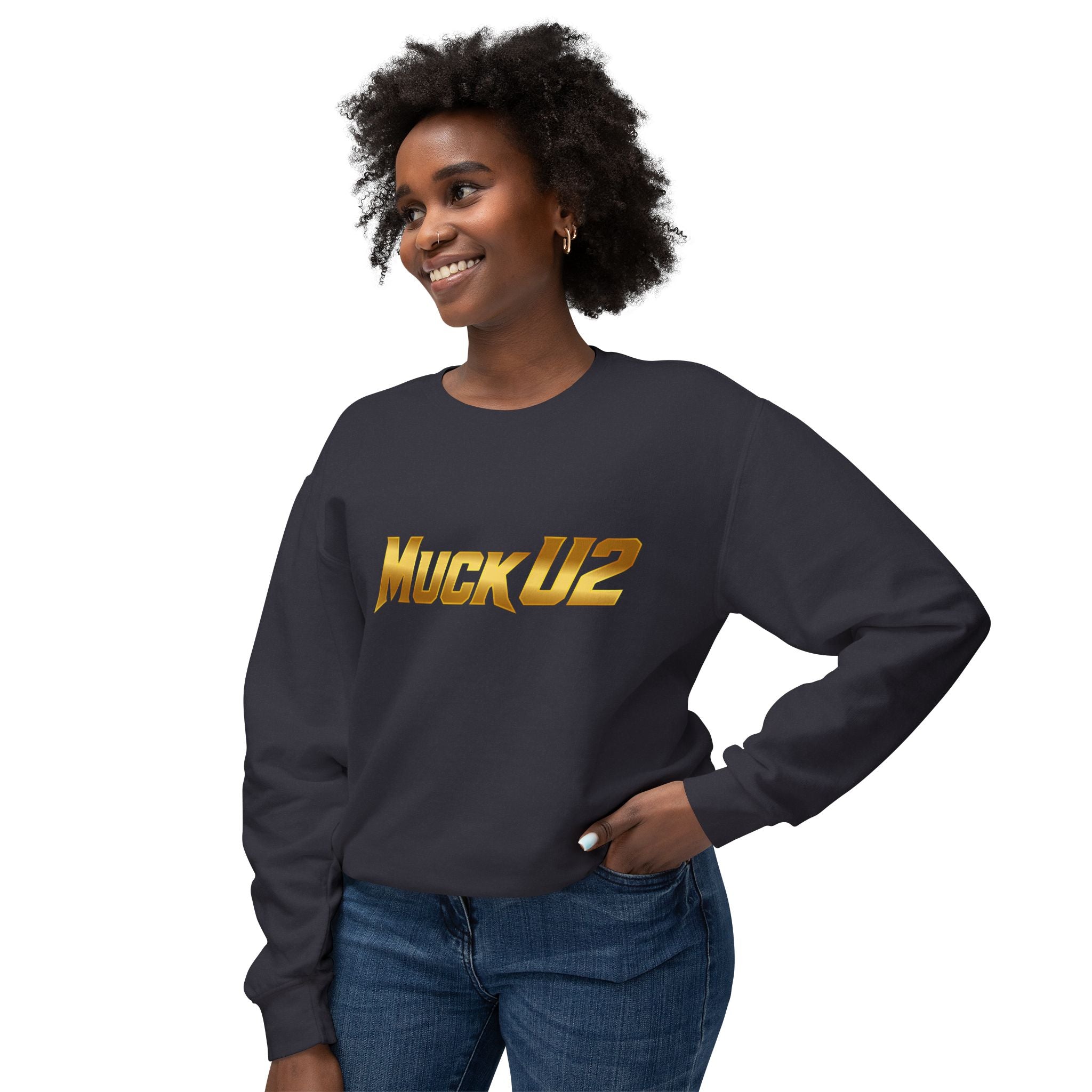 MuckU2 Poker Crewneck Sweatshirt (gold logo/SKU 100062)