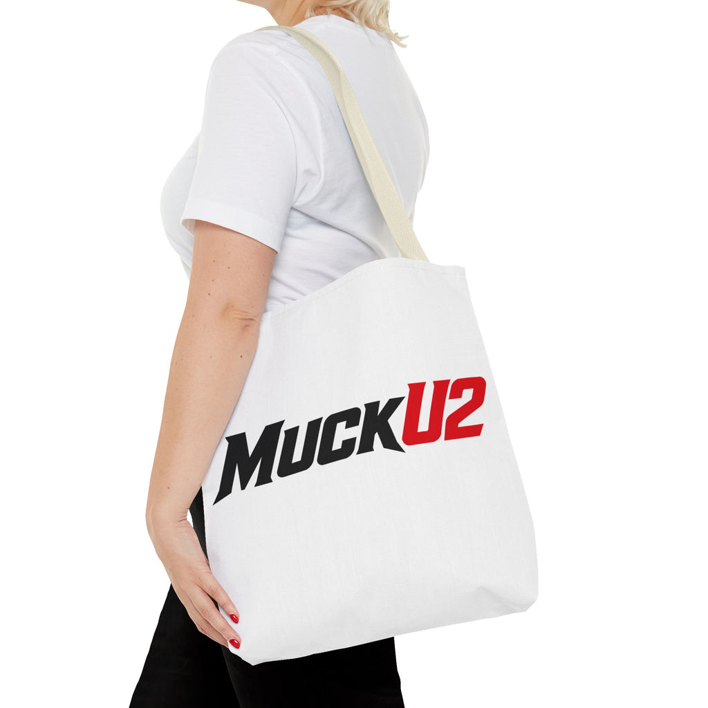 MuckU2 Bubble Canvas Poker Tote Bag (black/red logo SKU 100023)
