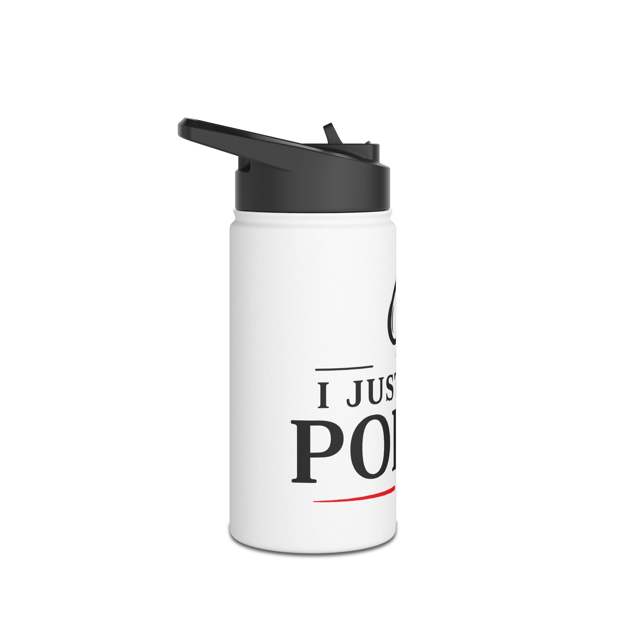 Poker Stainless Steel Water Bottle – “Just Play Poker” Travel Bottle