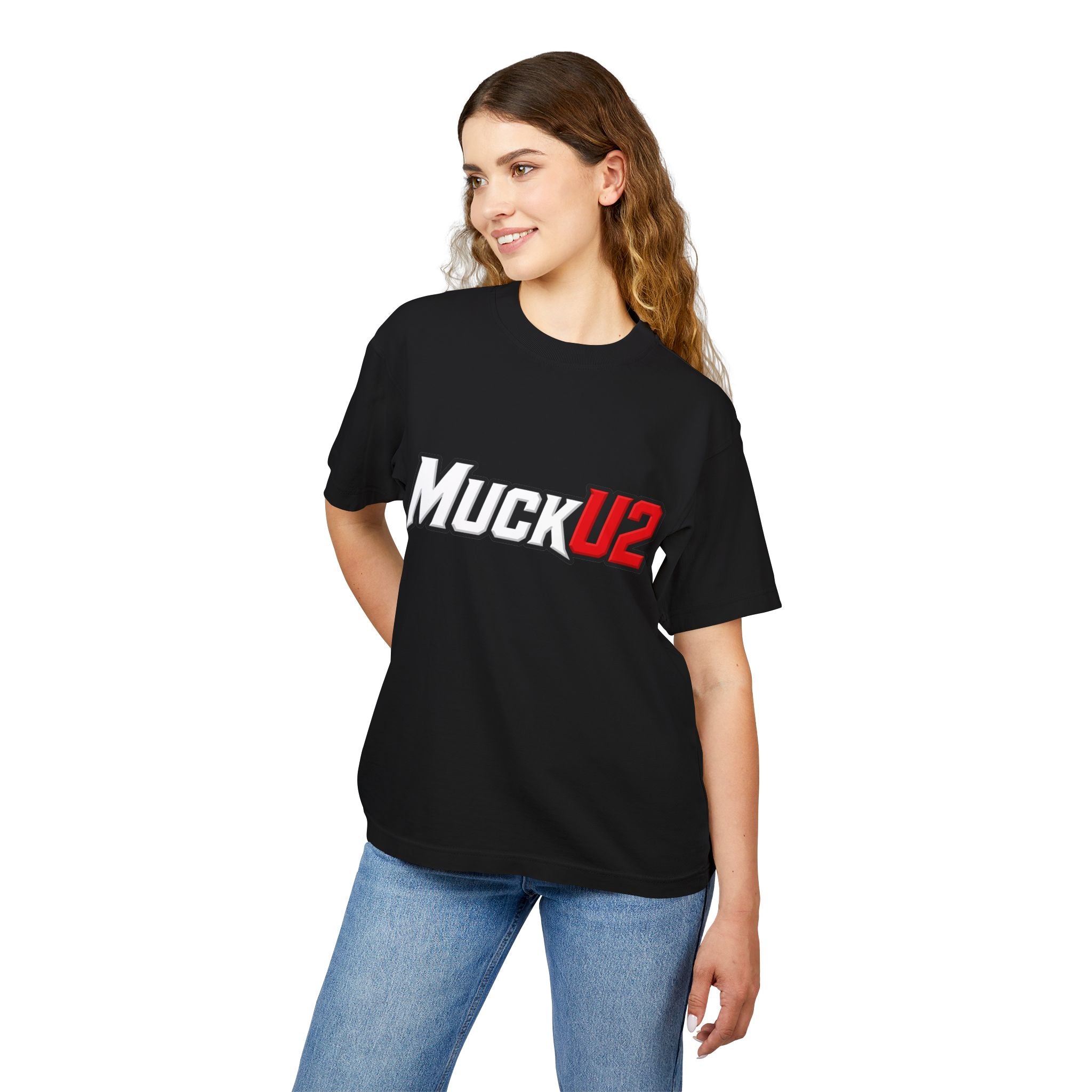 MuckU2 High Quality Poker Tee (white/red logo/SKU 100060)