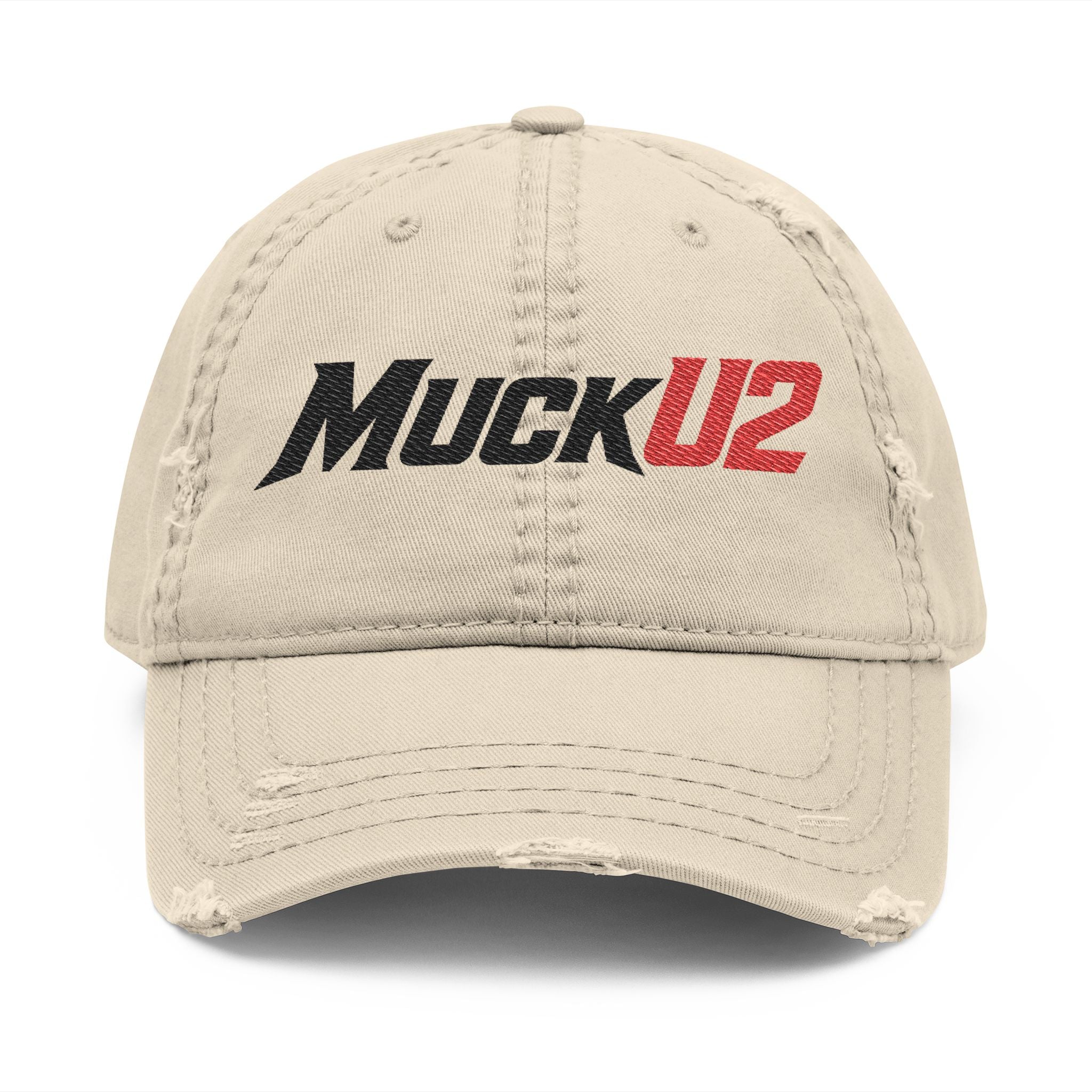 MuckU2 Poker Trucker Cap (black/red logo/SKU 100081)