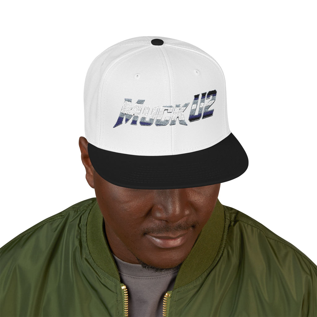 MuckU2 Poker Snapback Cap (gradient silver SKU 10005)