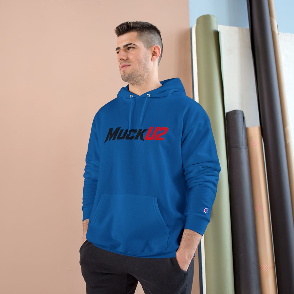 MuckU2 Poker Hoodie (black/red logo/SKU 100053)