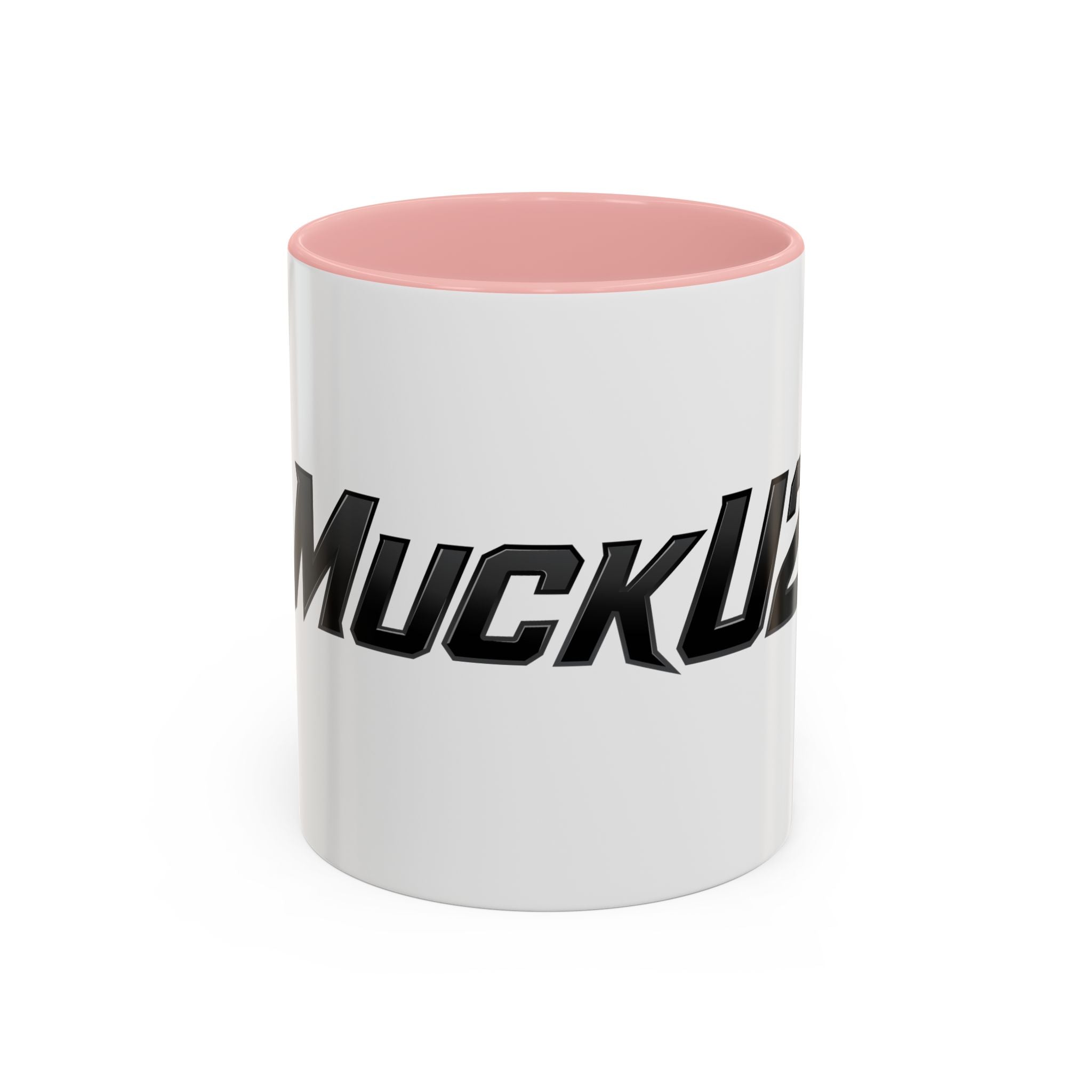 MuckU2 Classic White Mug (black logo/SKU 100045)