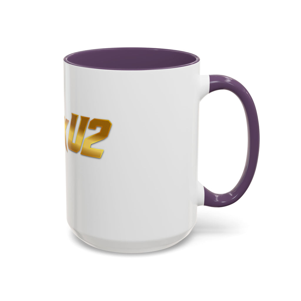 MuckU2 Classic White Mug (gold logo/SKU 100042)