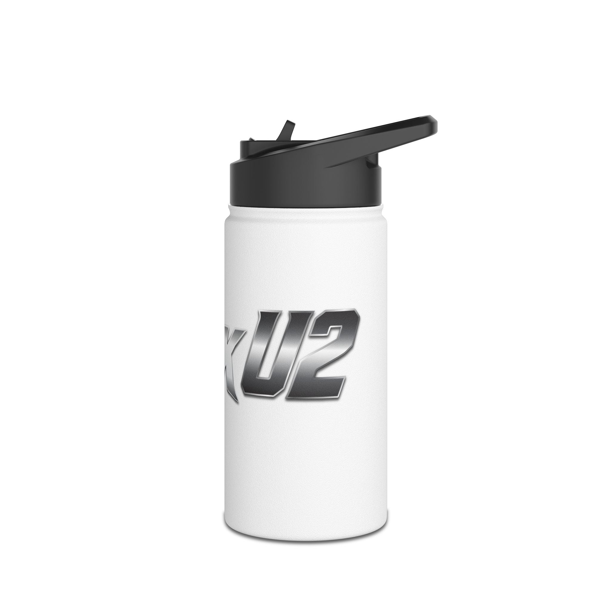 MuckU2 Stainless Steel Poker Water Bottle (gradient silver logo/SKU 100030)