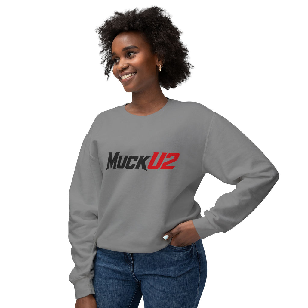 MuckU2 Poker Crewneck Sweatshirt (black/red logo/SKU 100066)