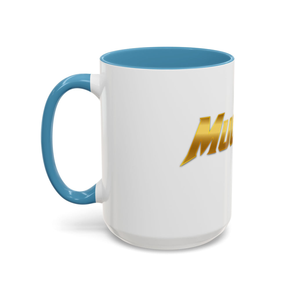 MuckU2 Classic White Mug (gold logo/SKU 100042)