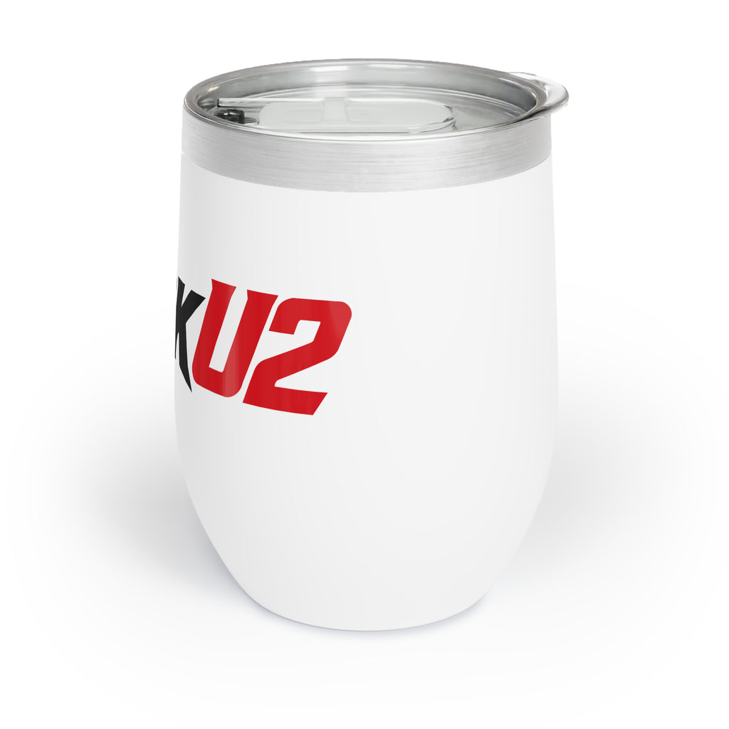 MuckU2 Wine Tumbler (black/red logo/SKU 100016)