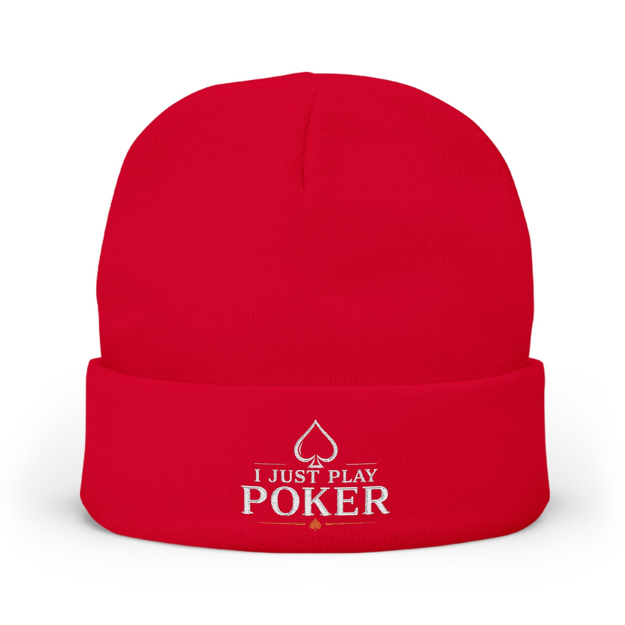 Bad Beat Beanie (white logo) — I Just Play Poker