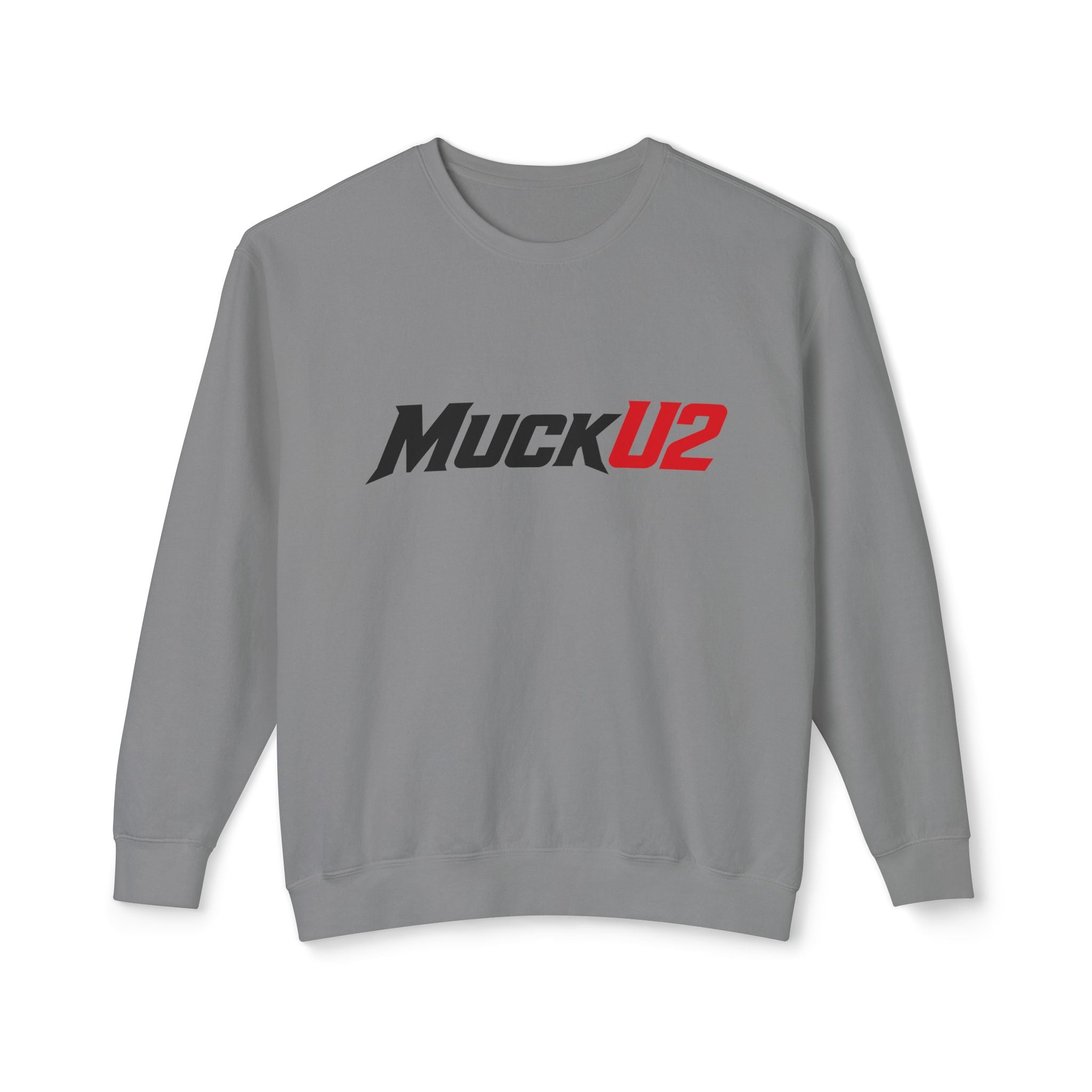 MuckU2 Poker Crewneck Sweatshirt (black/red logo/SKU 100066)