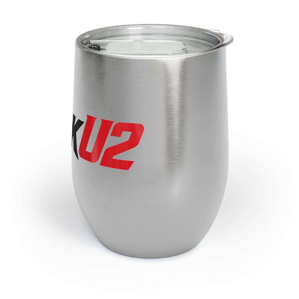 MuckU2 Wine Tumbler (black/red logo/SKU 100016)