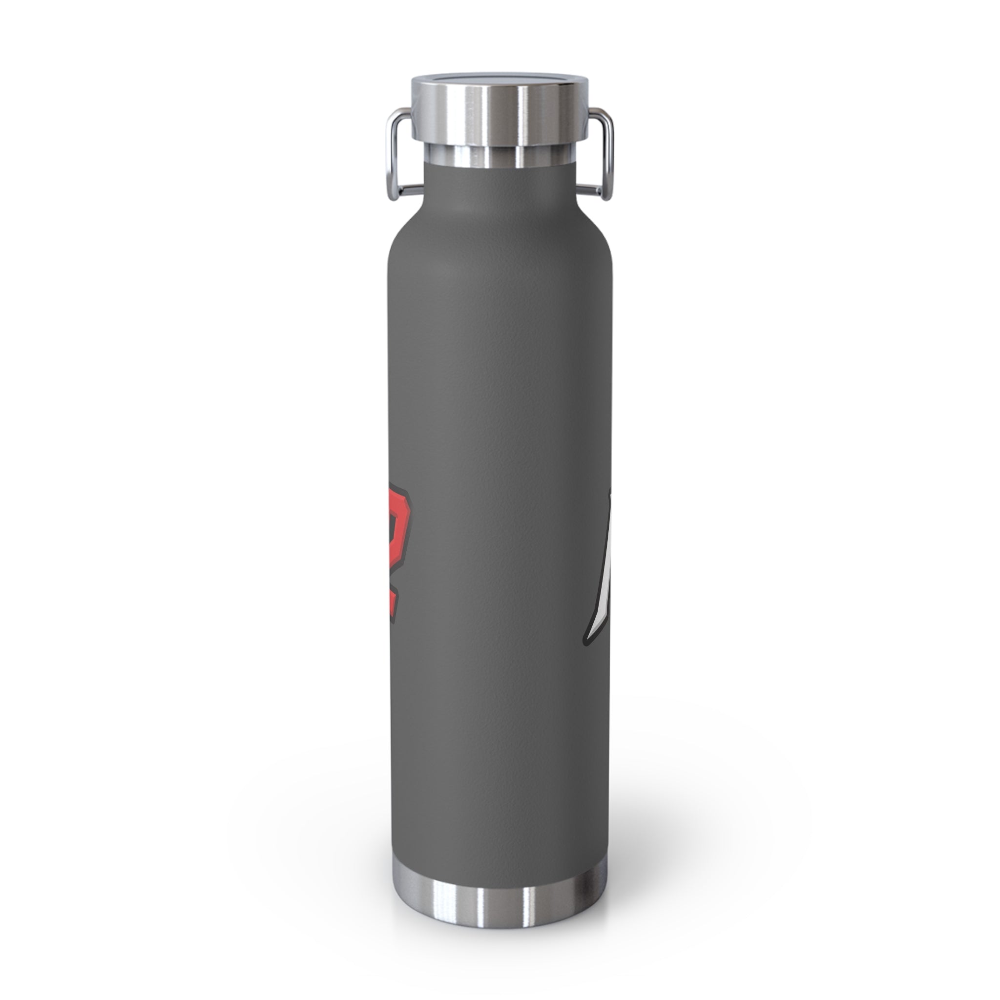 MuckU2 Insulated Water Bottle (white/red outlined logo SKU 100012)