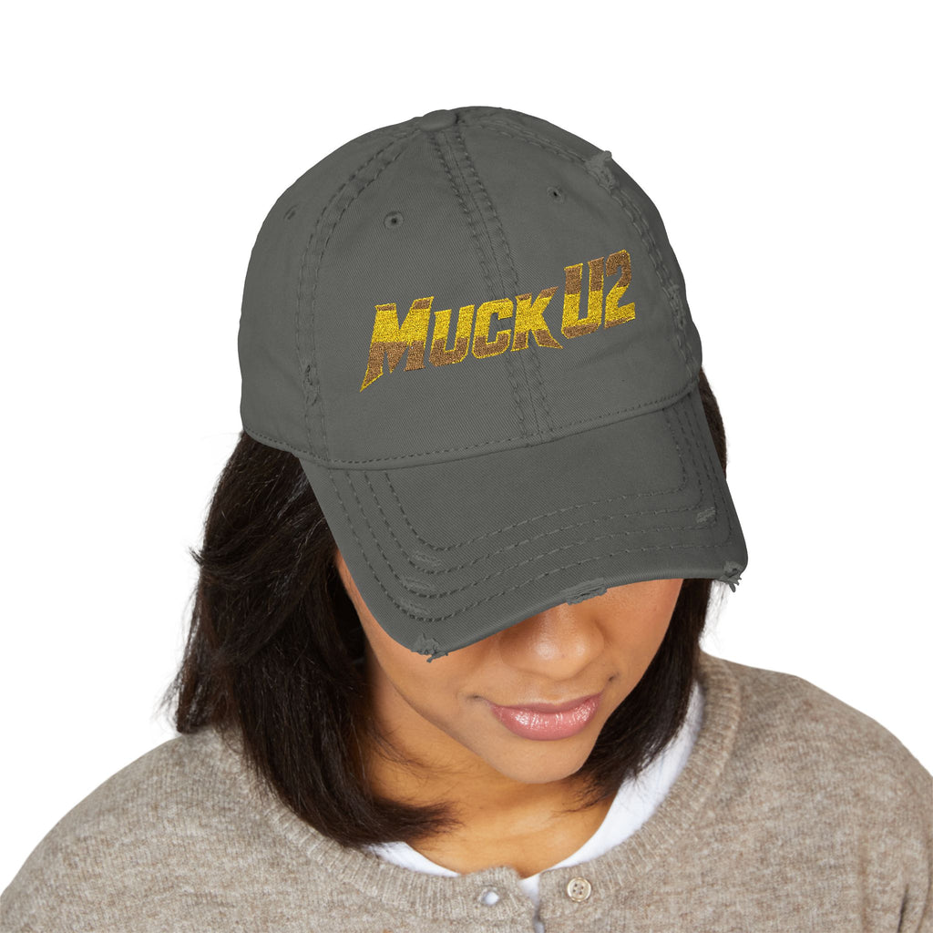 MuckU2 Poker Trucker Cap (gold logo/SKU 100077)