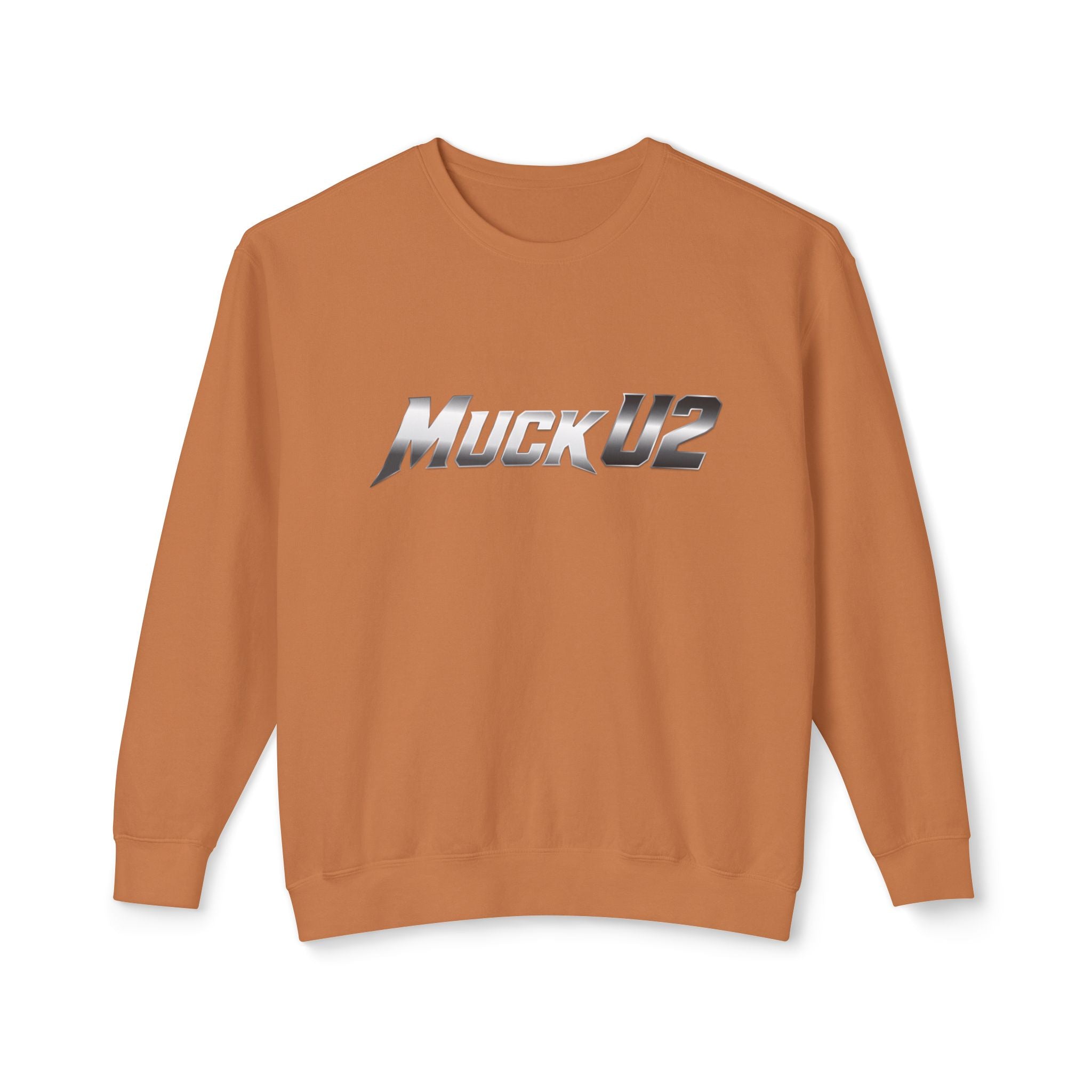 MuckU2 Poker Crewneck Sweatshirt (gradient silver/black logo/SKU 100063)