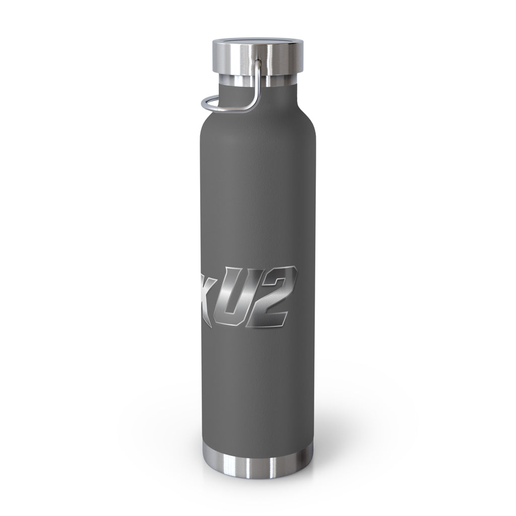 MuckU2 Insulated Water Bottle (gradient silver logo SKU 100011)