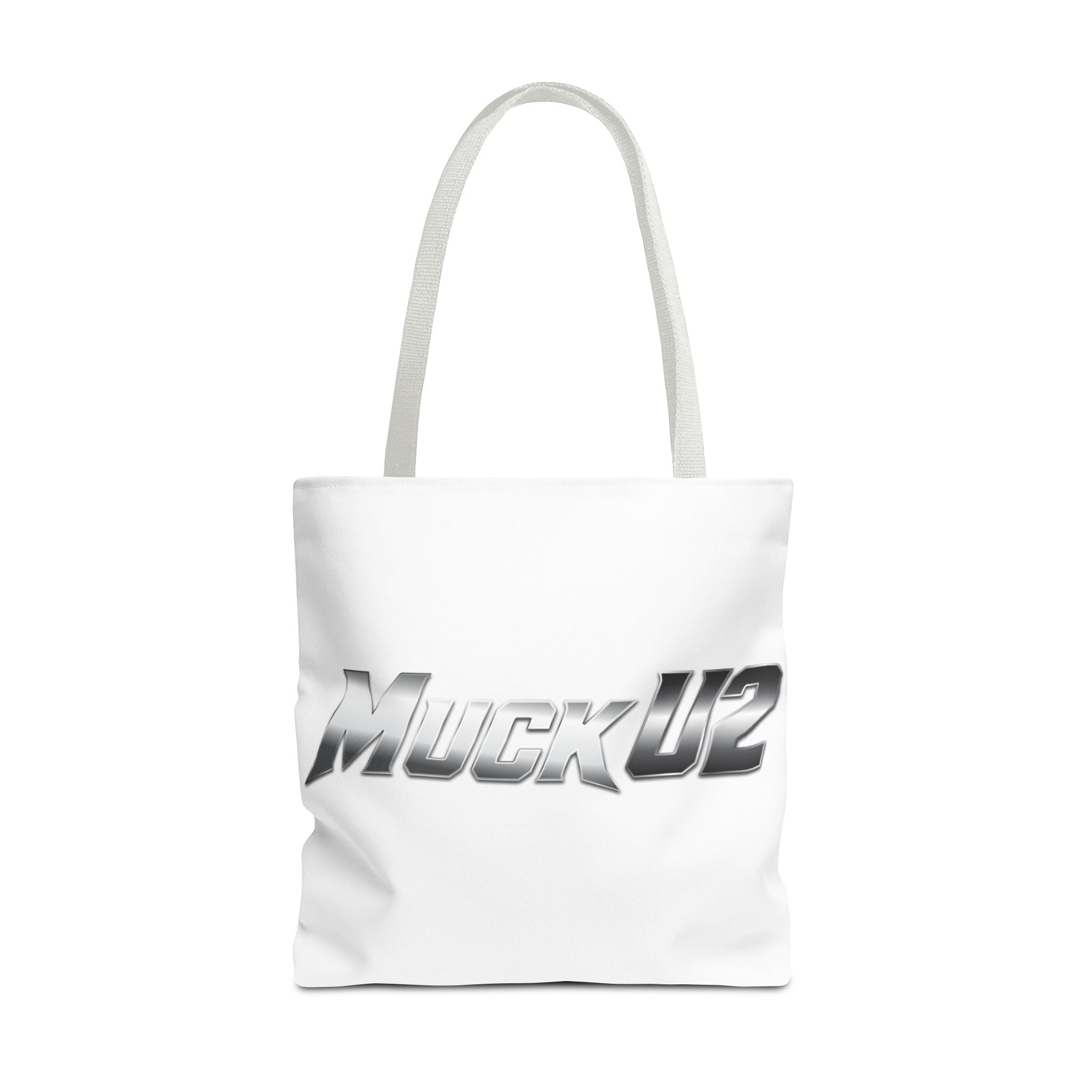 MuckU2 Bubble Canvas Poker Tote Bag (gradient silver logo SKU 100022)