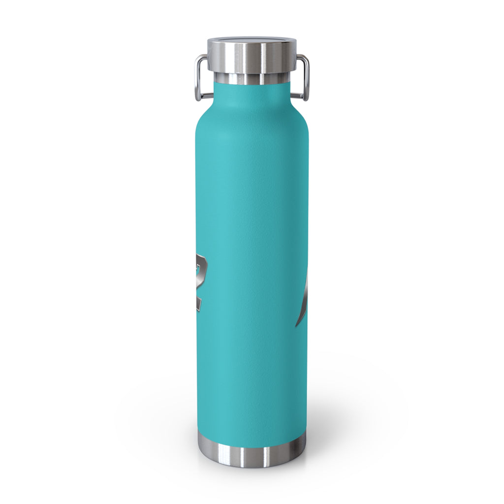 MuckU2 Insulated Water Bottle (gradient silver logo SKU 100011)