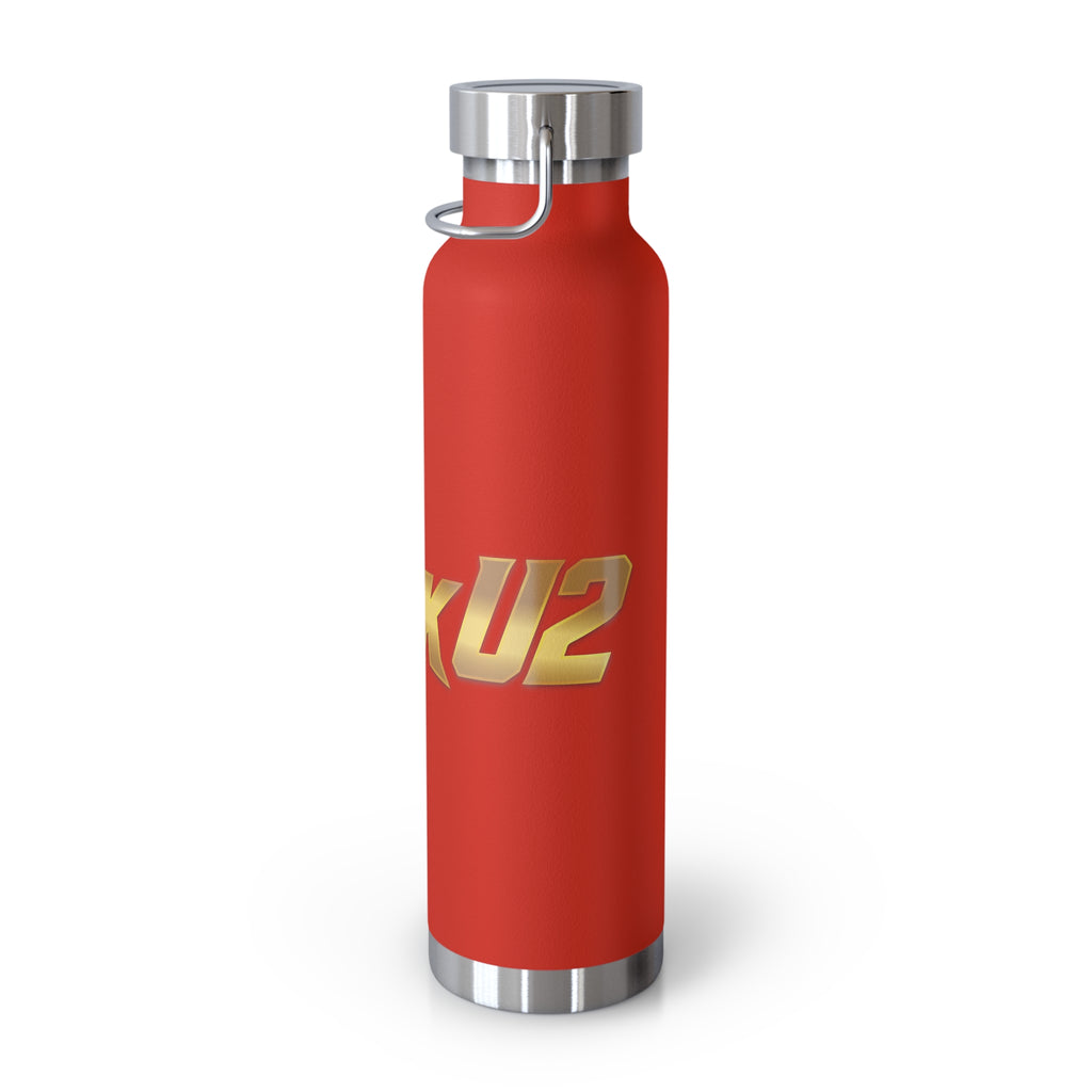 MuckU2 Insulated Water Bottle (gold logo/SKU 100010)
