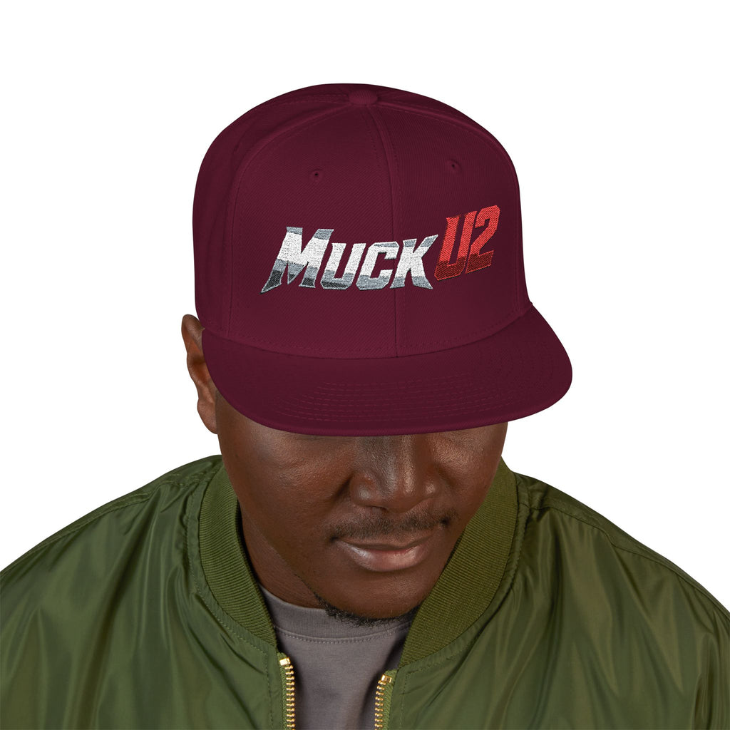 MuckU2 Snapback Poker Cap (gradient sliver/red/SKU 10006)