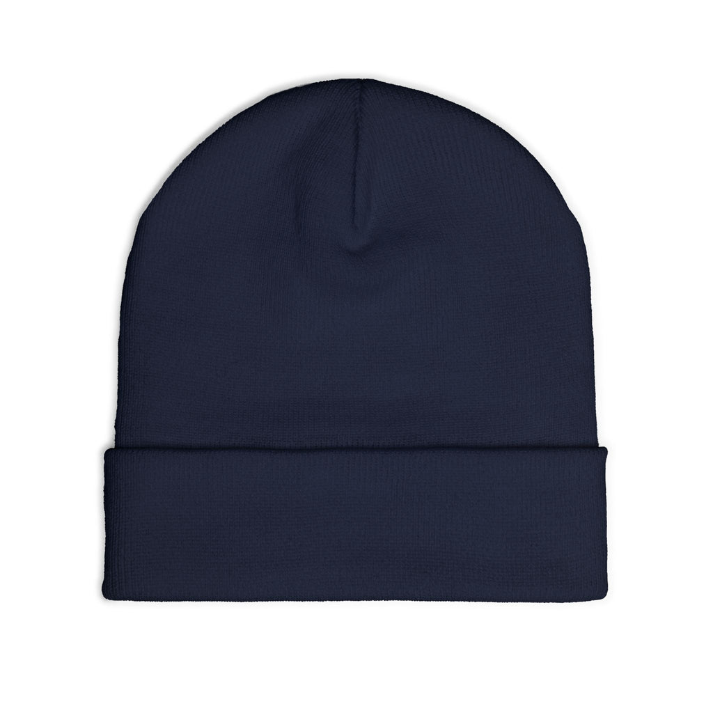 Embroidered Knit Beanie — "I Just Play Poker" Winter Hat