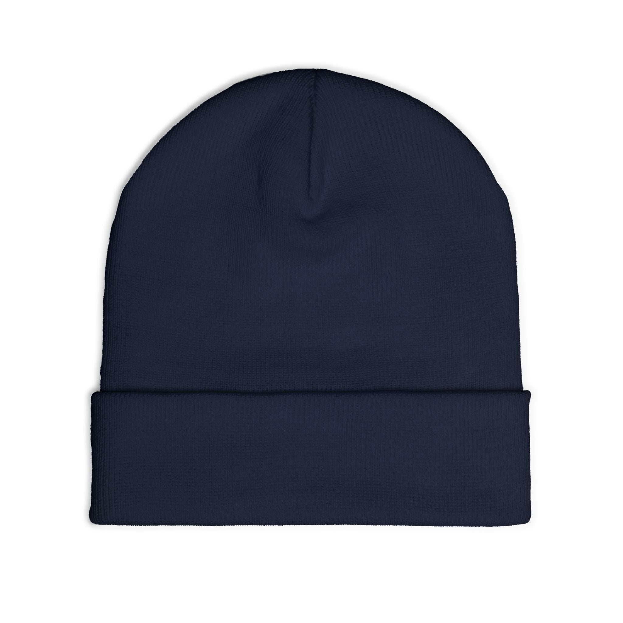 Embroidered Knit Beanie — "I Just Play Poker" Winter Hat