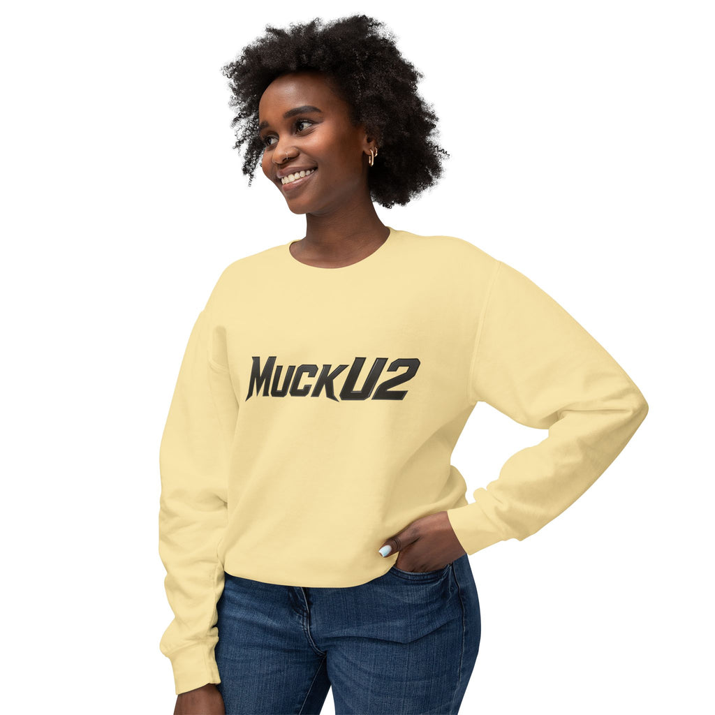 MuckU2 Poker Crewneck Sweatshirt (embroidered white/red logo/SKU 100068)