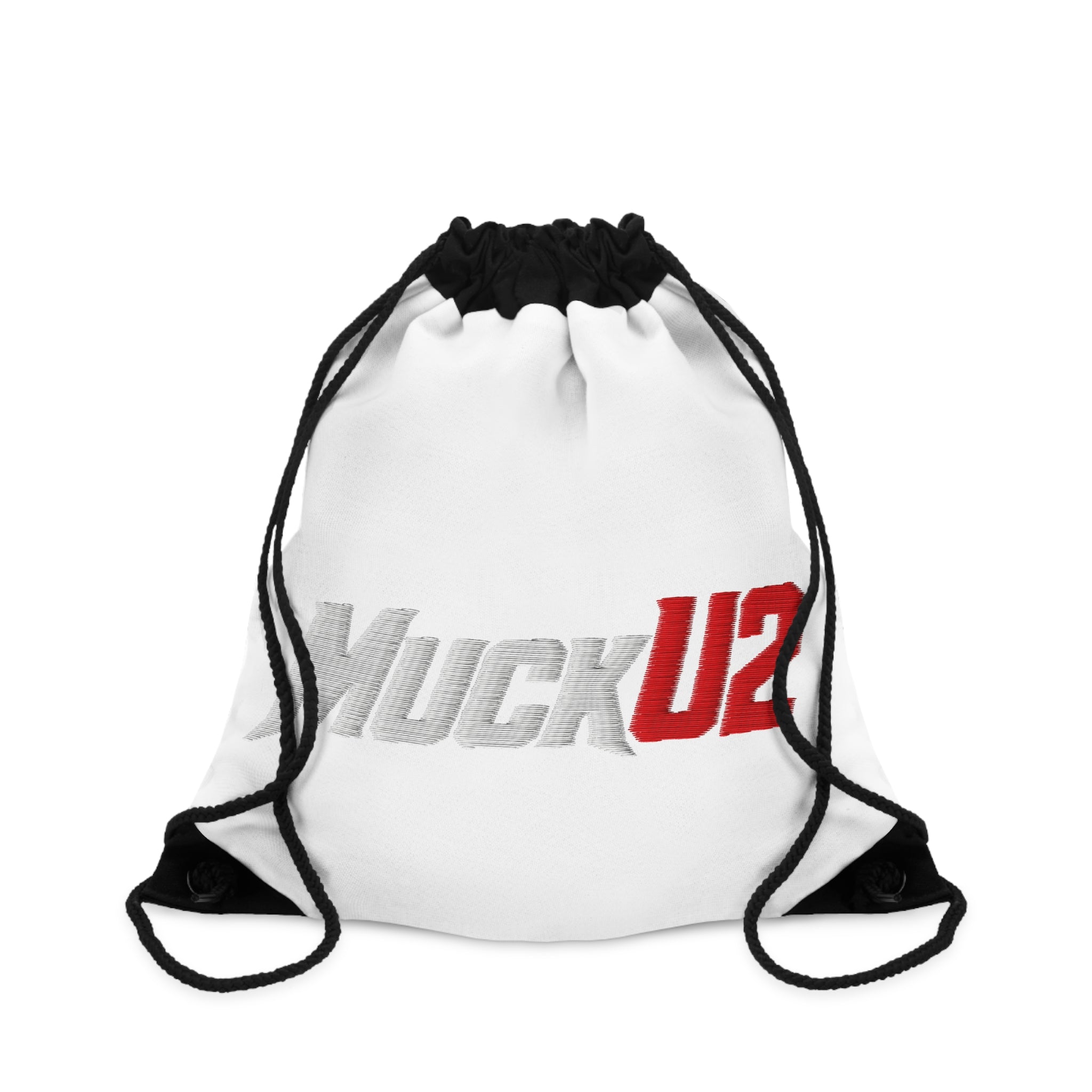 MuckU2 Poker Drawstring Bag (embroider white/red logo/SKU 100090)