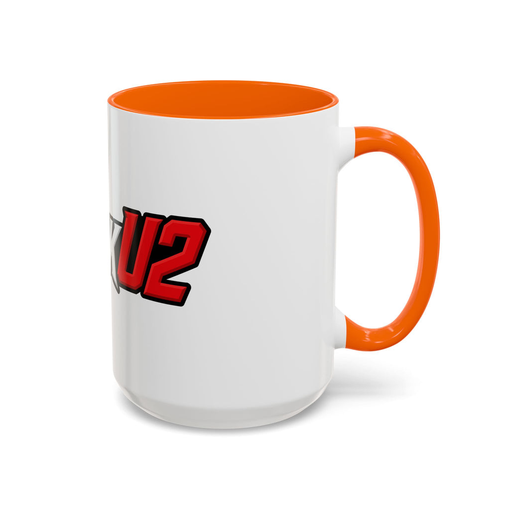 MuckU2 Classic White Mug (white/red logo/SKU 100047)