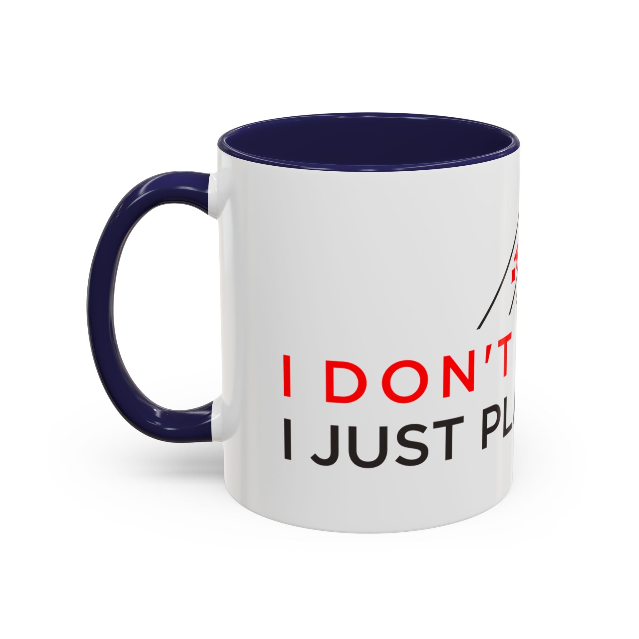 Poker Coffee Mug — "Don’t Gamble, Just Play Poker" Accent Mug (11/15 oz)