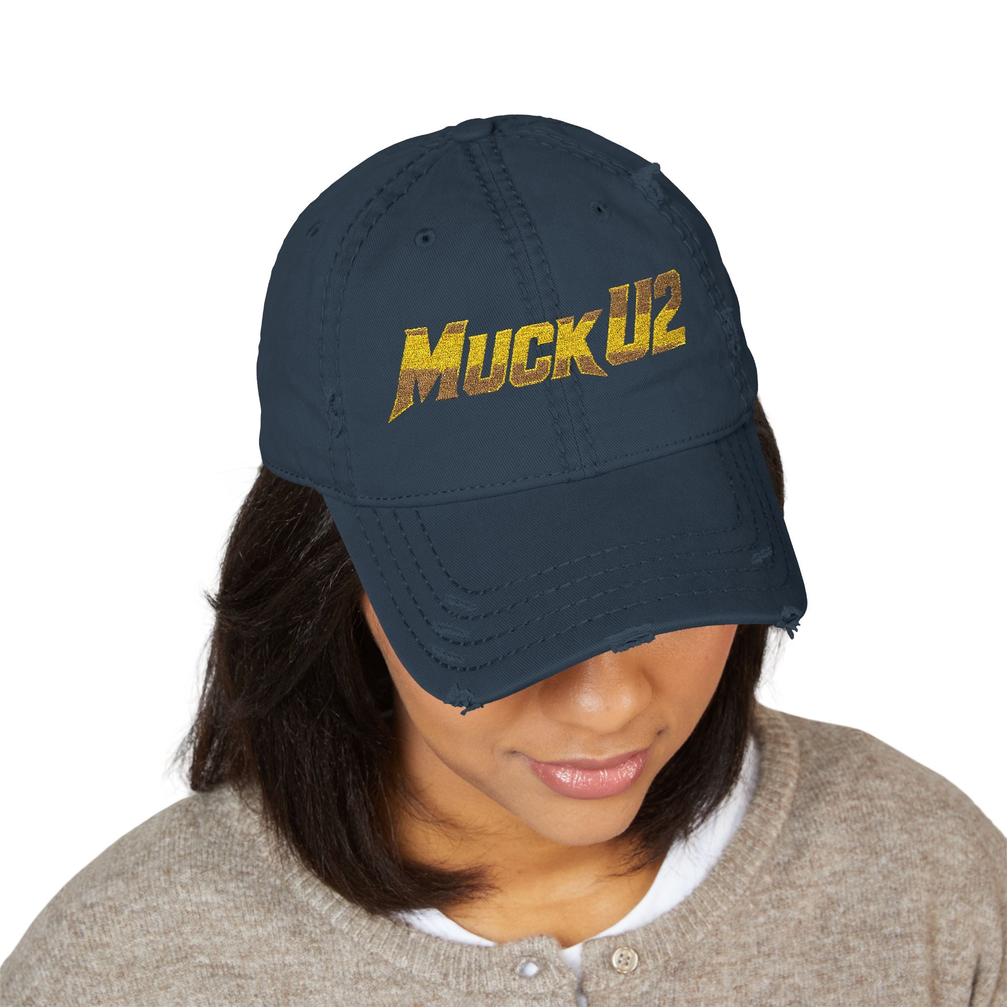 MuckU2 Poker Trucker Cap (gold logo/SKU 100077)