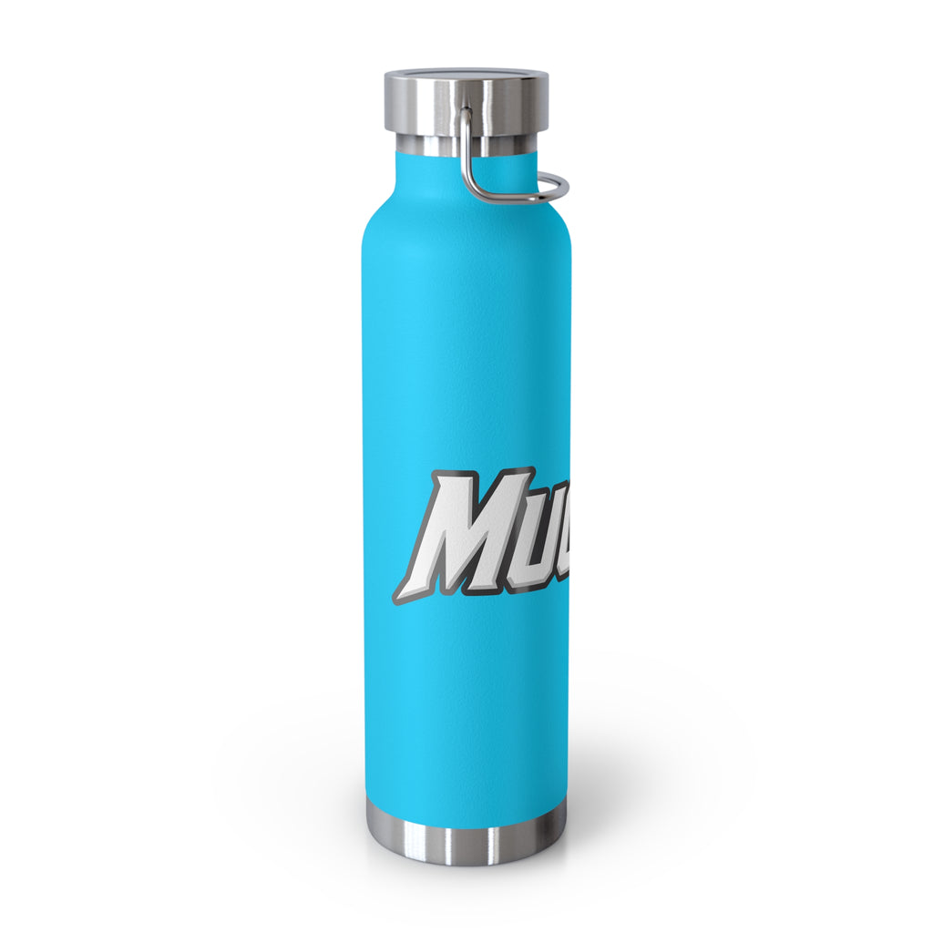 MuckU2 Insulated Water Bottle (white/red outlined logo SKU 100012)