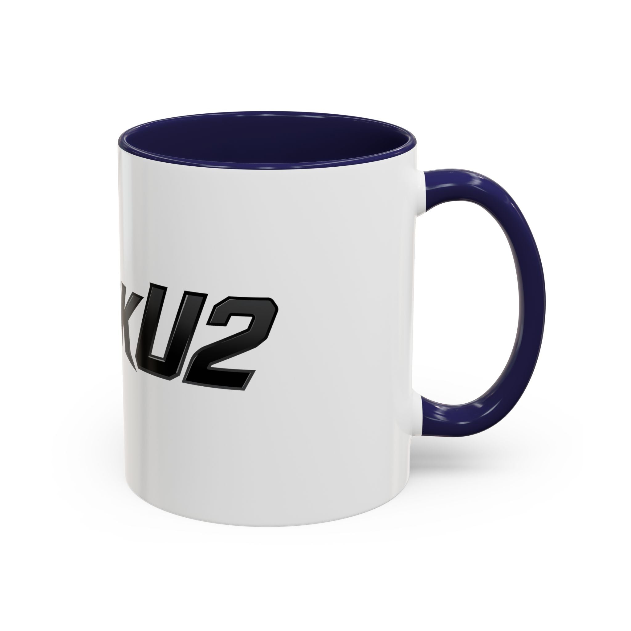 MuckU2 Classic White Mug (black logo/SKU 100045)