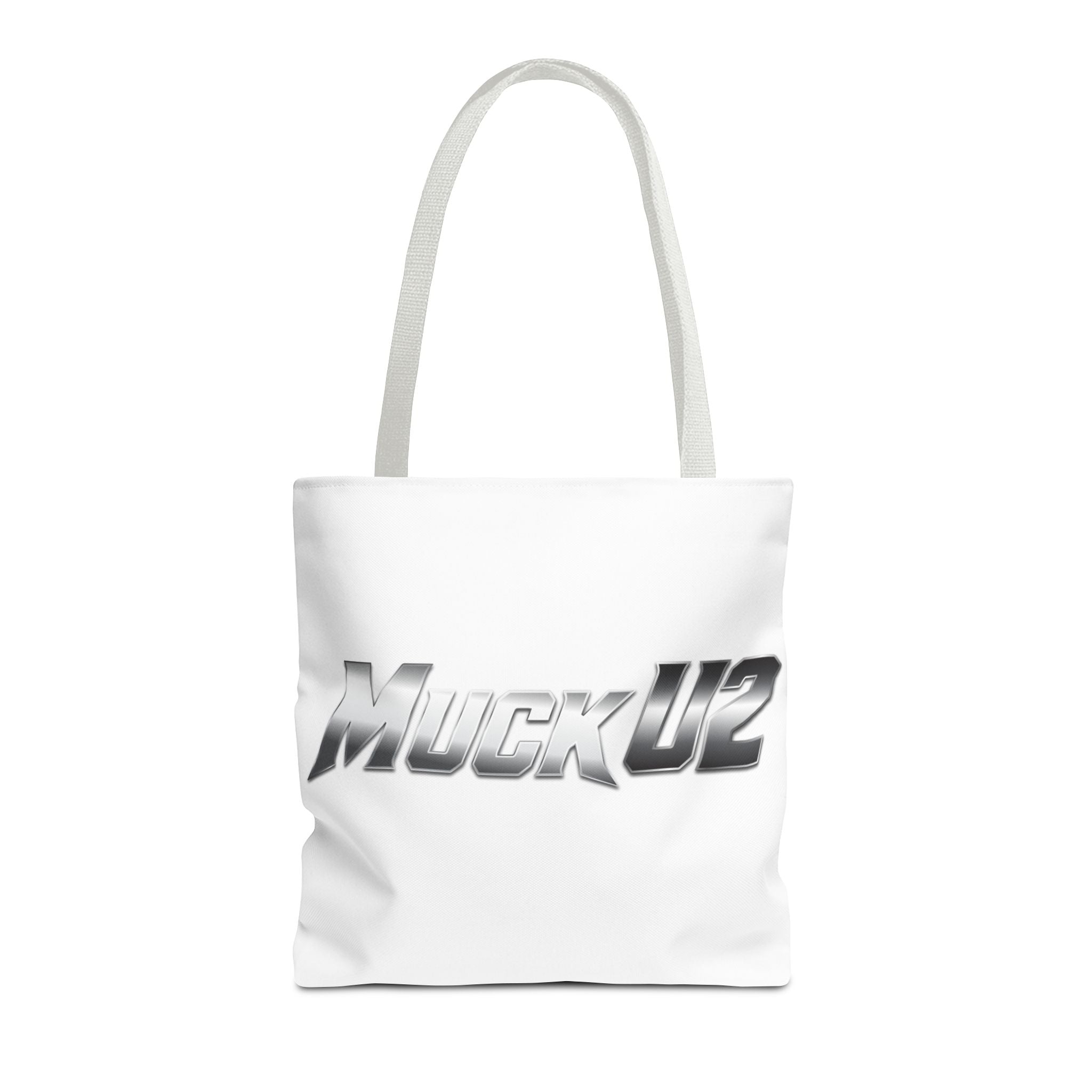 MuckU2 Bubble Canvas Poker Tote Bag (gradient silver logo SKU 100022)