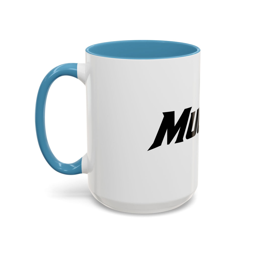 MuckU2 Classic White Mug (black/red logo/SKU 100046)