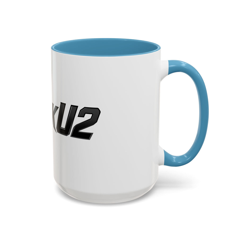 MuckU2 Classic White Mug (black logo/SKU 100045)