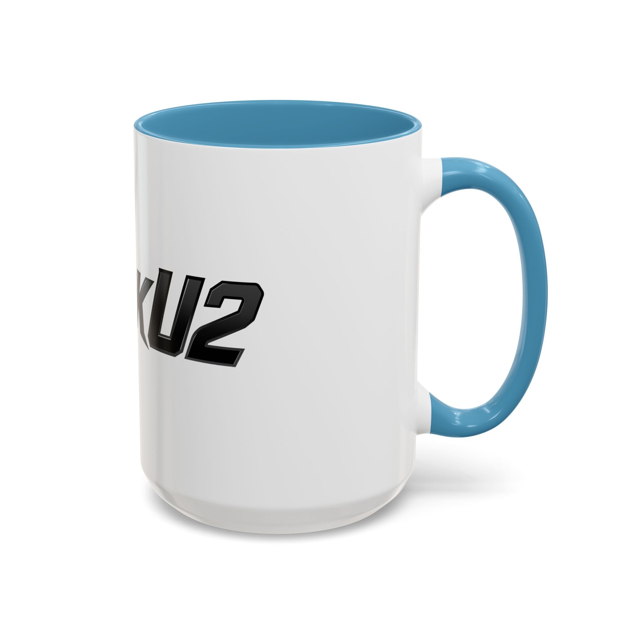 MuckU2 Classic White Mug (black logo/SKU 100045)