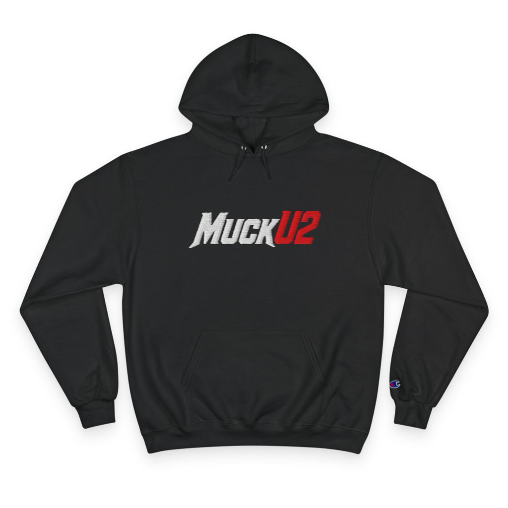 MuckU2 Poker Hoodie (embroidered white/red logo/SKU 100054)