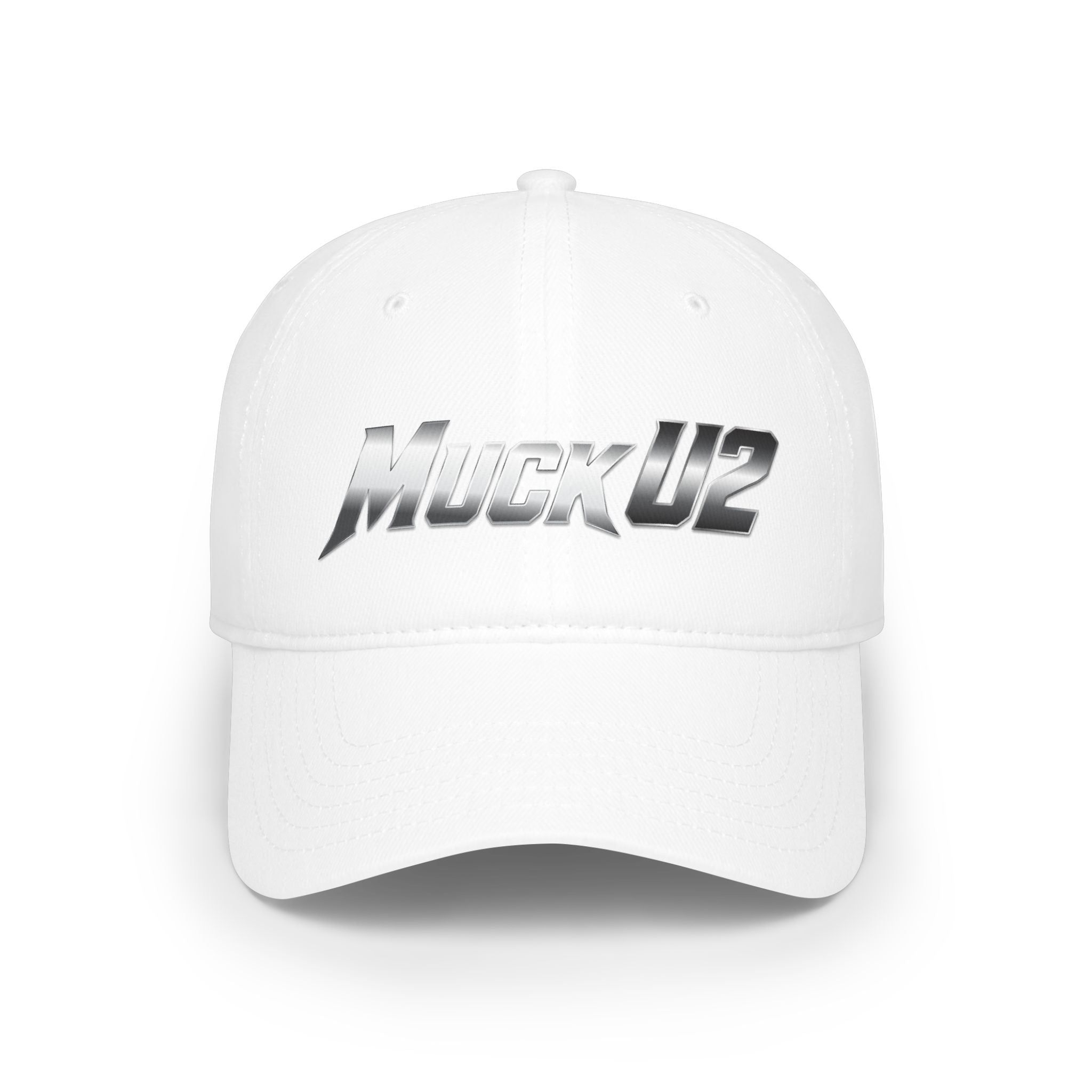 MuckU2 Poker Cap (gradient silver/black logo/SKU 100071)