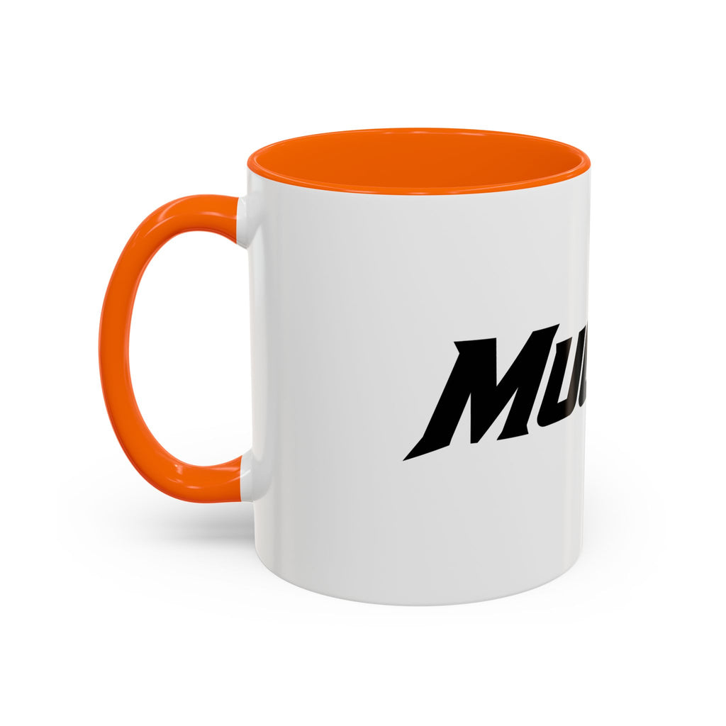 MuckU2 Classic White Mug (black/red logo/SKU 100046)